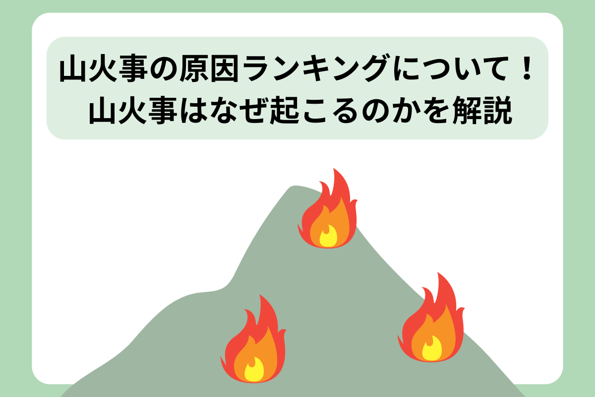 山火事 原因 ランキング