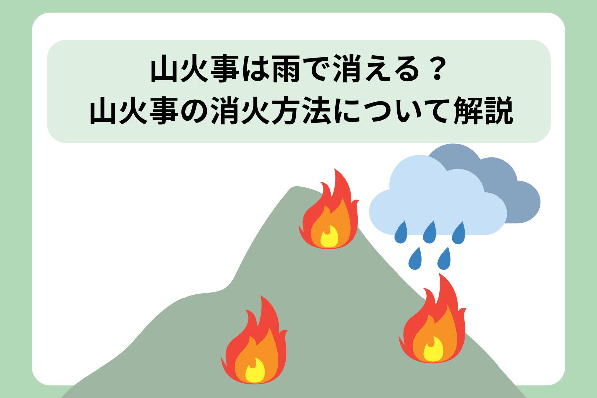 山火事 雨 消える