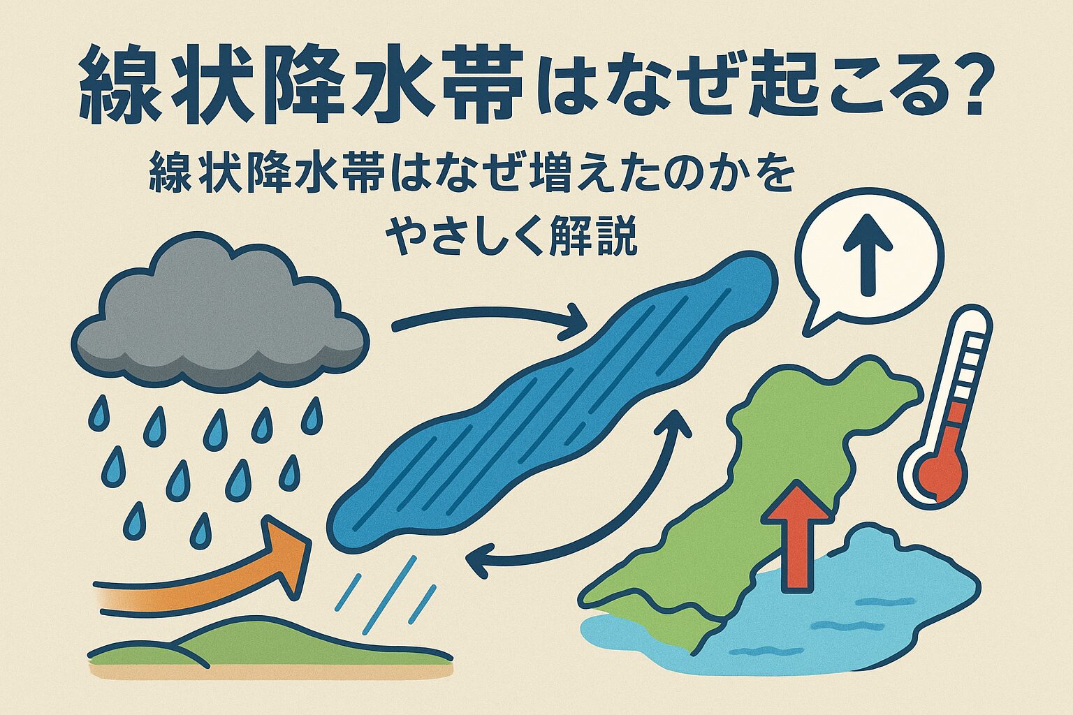 線状降水帯はなぜ起こる